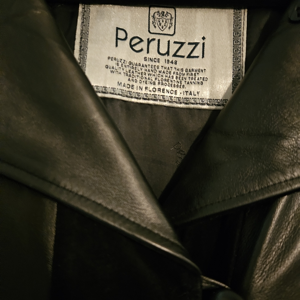Peruzzi Black Leather Jacket
